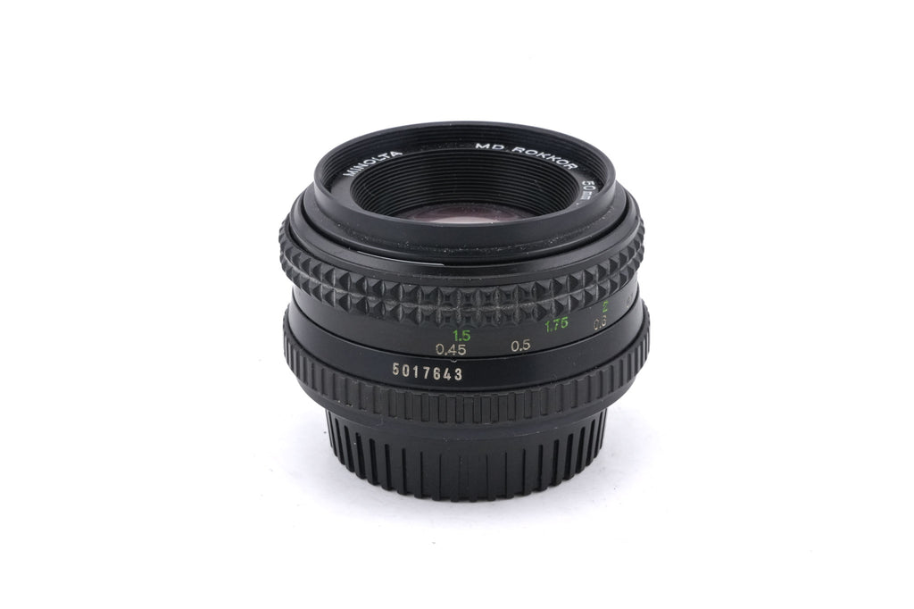 Minolta 50mm f1.7 MD Rokkor