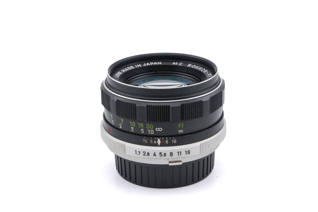 Minolta 55mm f1.7 MC Rokkor-PF