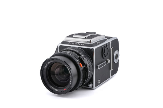 Hasselblad 503CX (Silver, 10026) + A12N Film Magazine + Waist Level Finder (New / Chrome, 42315) + Acute Matte D Standard Focusing Screen (42204) + 60mm f3.5 Distagon T* CFi