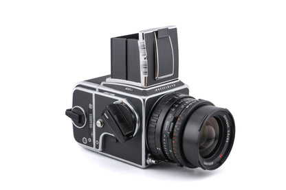 Hasselblad 503CX (Silver, 10026) + A12N Film Magazine + Waist Level Finder (New / Chrome, 42315) + Acute Matte D Standard Focusing Screen (42204) + 60mm f3.5 Distagon T* CFi