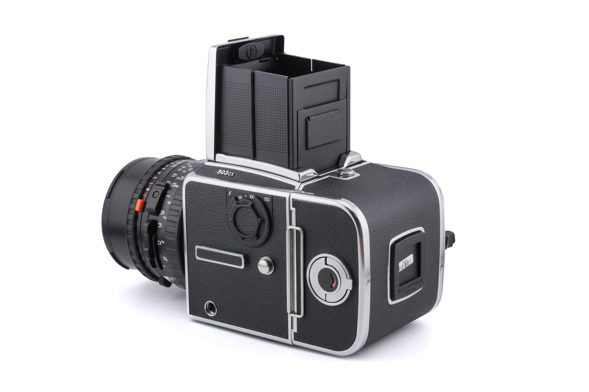 Hasselblad 503CX (Silver, 10026) + A12N Film Magazine + Waist Level Finder (New / Chrome, 42315) + Acute Matte D Standard Focusing Screen (42204) + 60mm f3.5 Distagon T* CFi