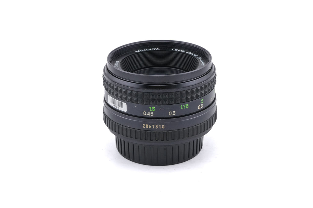 Minolta 50mm f1.7 MD Rokkor