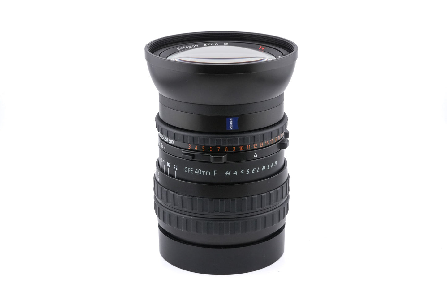 Hasselblad 40mm f4 Distagon T* CFE FLE IF (3020039) + 93mm Haze Filter 1x HZ -0 + Lens Shade / Filter Adapter Ring 93/40 (40693)