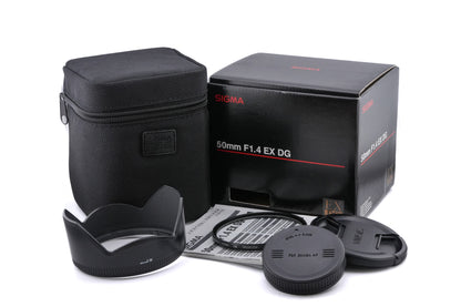 Sigma 50mm f1.4 EX DG HSM