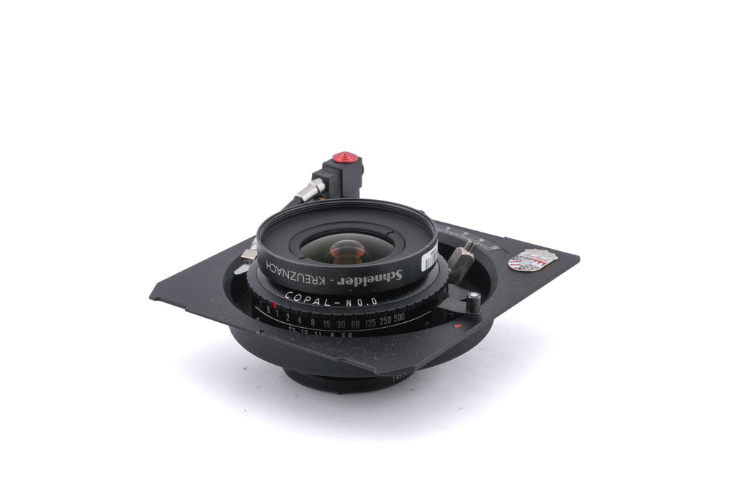 Schneider-Kreuznach 35mm f5.6 Apo-Digitar XL (Shutter) + 99 x 96 mm Technika Recessed Lens Board (Compur #00)