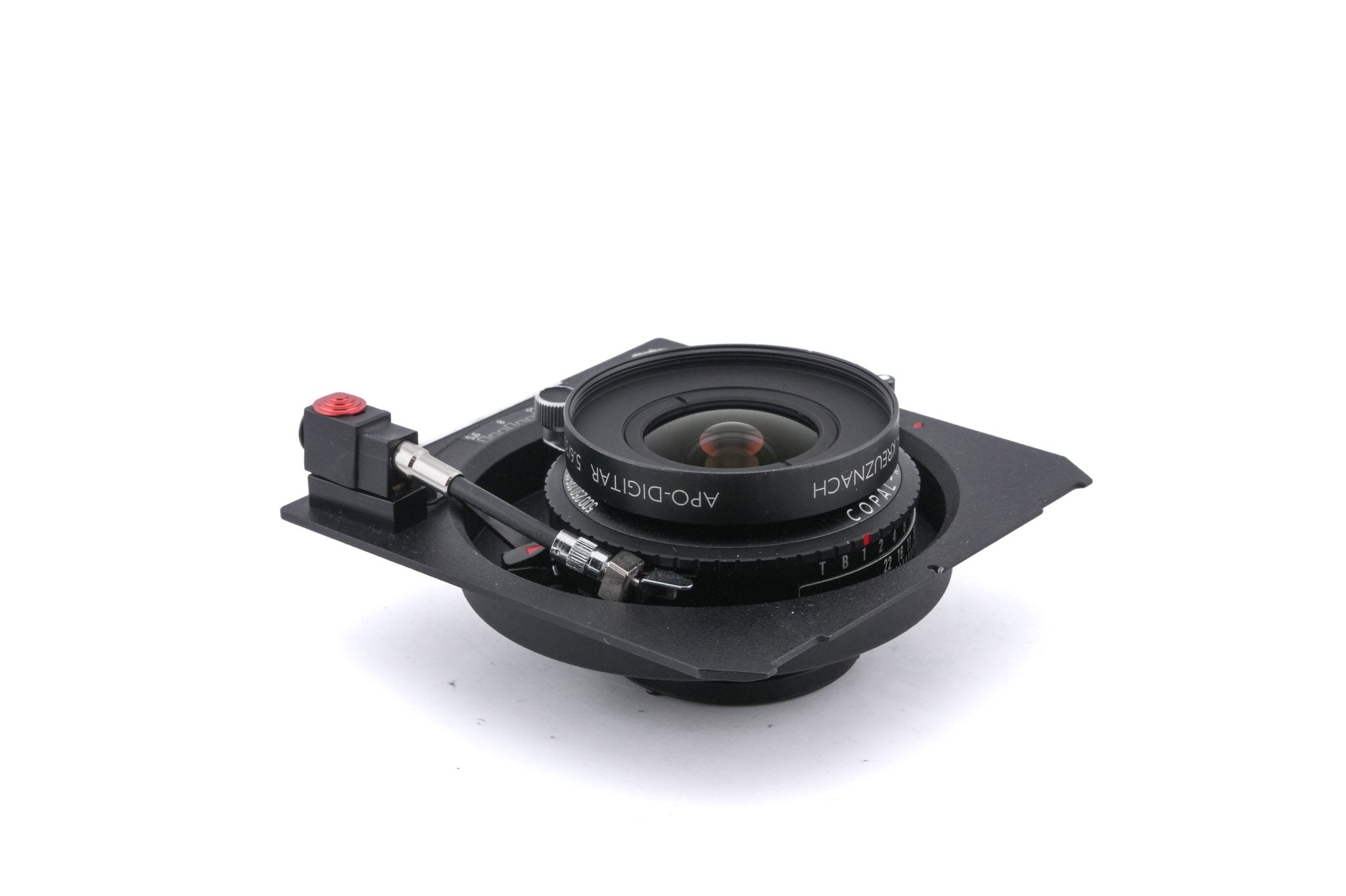 Schneider-Kreuznach 35mm f5.6 Apo-Digitar XL (Shutter) + 99 x 96 mm Technika Recessed Lens Board (Copal #0)