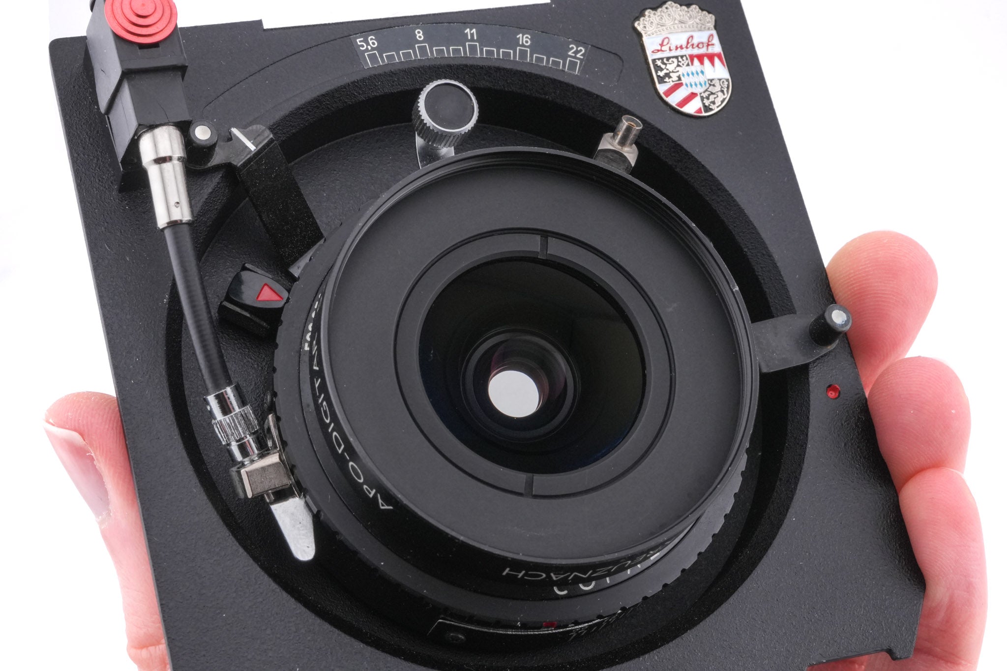 Schneider-Kreuznach 35mm f5.6 Apo-Digitar XL (Shutter) + 99 x 96 mm Technika Recessed Lens Board (Compur #00)