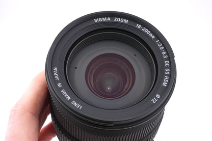 Sigma 18-200mm f3.5-6.3 DC OS HSM