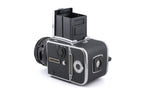 Hasselblad 503CW (Silver, 10243) + Waist Level Finder (New / Chrome, 42315) + A12N Film Magazine + Acute Matte D Standard Focusing Screen (42204) + 80mm f2.8 Planar T* CF (20029)
