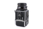 Hasselblad 503CW (Silver, 10243) + Waist Level Finder (New / Chrome, 42315) + A12N Film Magazine + Acute Matte D Standard Focusing Screen (42204) + 80mm f2.8 Planar T* CF (20029)