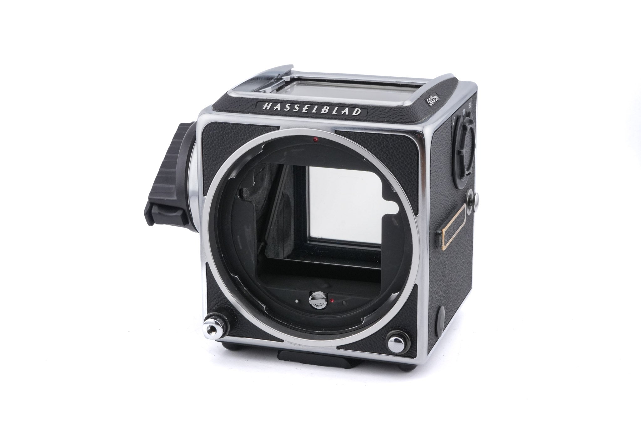 Hasselblad 503CW (Silver, 10243) + Waist Level Finder (New / Chrome, 42315) + A12N Film Magazine + Acute Matte D Standard Focusing Screen (42204) + 80mm f2.8 Planar T* CF (20029)