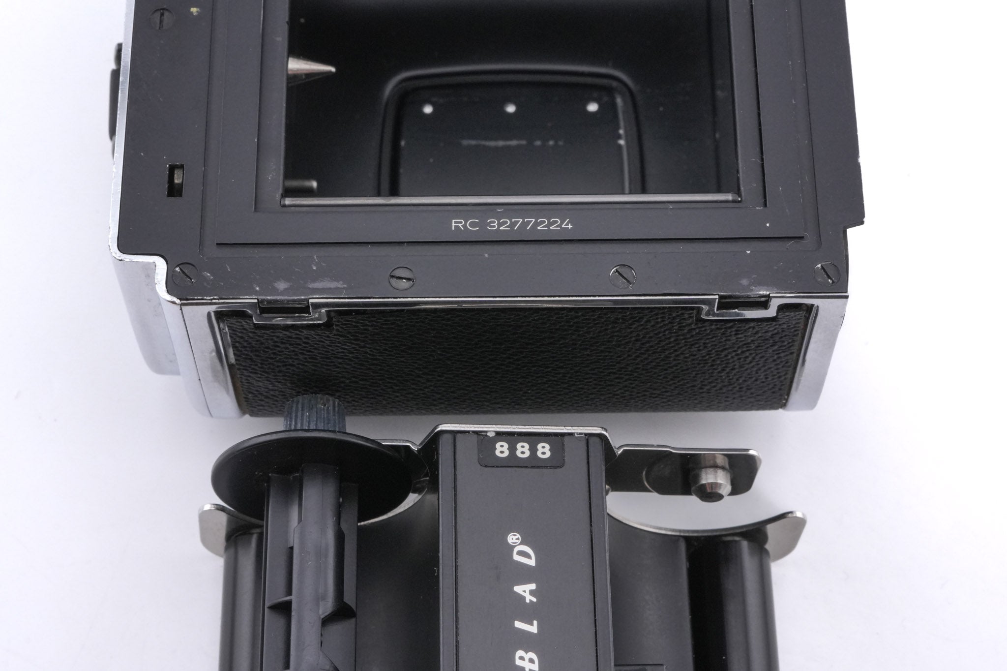 Hasselblad 503CW (Silver, 10243) + Waist Level Finder (New / Chrome, 42315) + A12N Film Magazine + Acute Matte D Standard Focusing Screen (42204) + 80mm f2.8 Planar T* CF (20029)