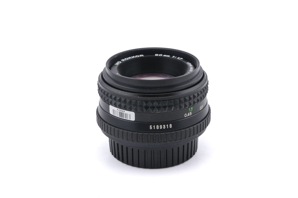 Minolta 50mm f1.7 MD Rokkor