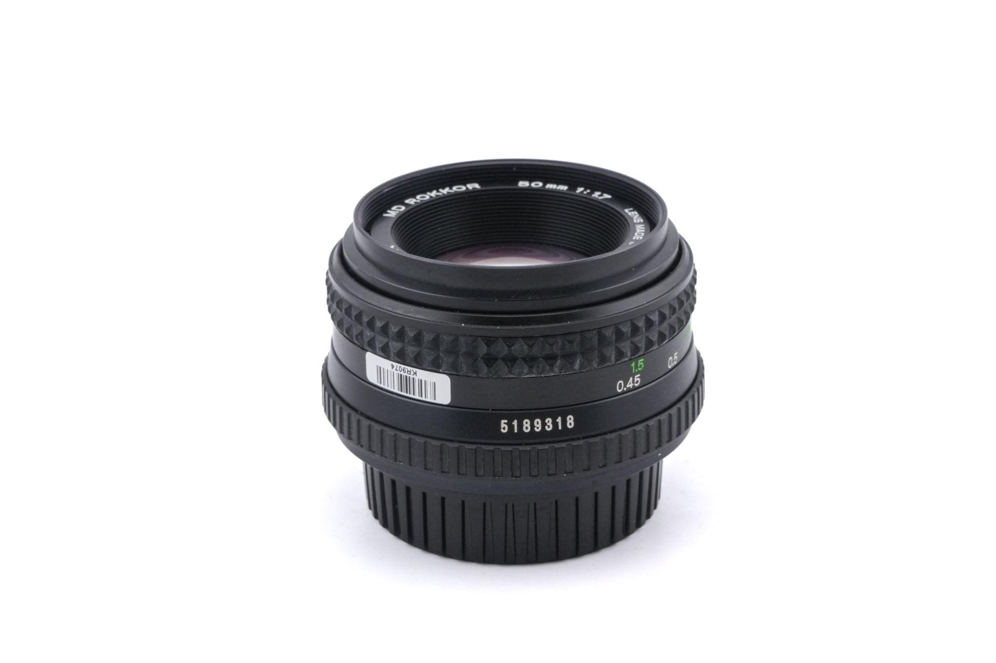 Minolta 50mm f1.7 MD Rokkor