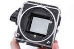 Hasselblad 503CW (Silver, 10243) + Waist Level Finder (New / Chrome, 42315) + Acute Matte D Focusing Screen (42207)