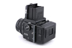 Zenza Bronica ETRS + 120 Film Back + 75mm f2.8 Zenzanon EII + Waist Level Finder