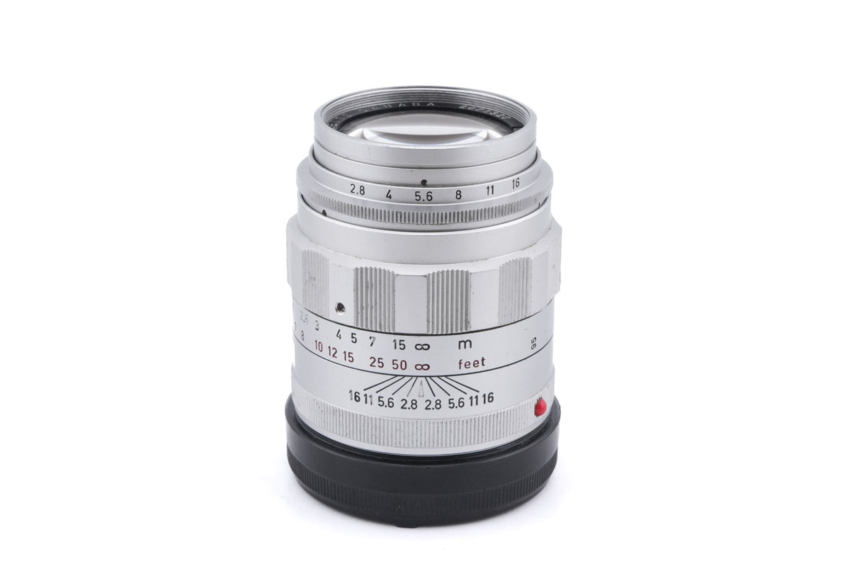 Leica 90mm f2.8 Tele-Elmarit (Silver, 11800) + Lens Hood (90mm f2.8-4 / 135mm f4-4.5) (IUFOO / 12575)
