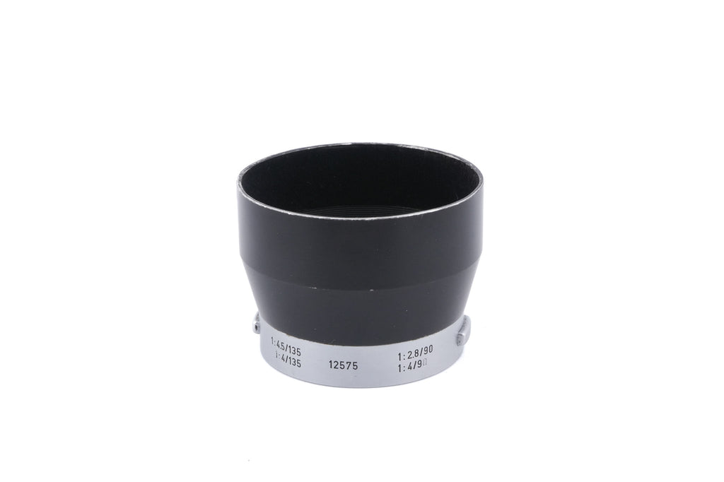 Leica 90mm f2.8 Tele-Elmarit (Silver, 11800) + Lens Hood (90mm f2.8-4 / 135mm f4-4.5) (IUFOO / 12575)