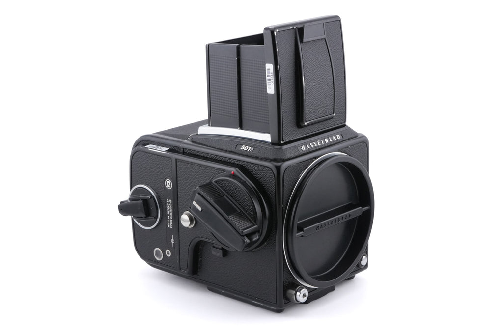 Hasselblad 501C (11045) + Waist Level Finder (New / Black, 42323) + A12N Film Magazine (30213) + Acute Matte Grid / Split Image Focusing Screen (42170)