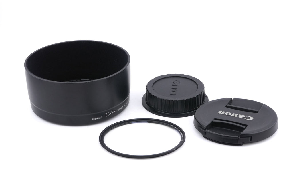 Canon 50mm f1.2 L USM + ES-78 Lens Hood