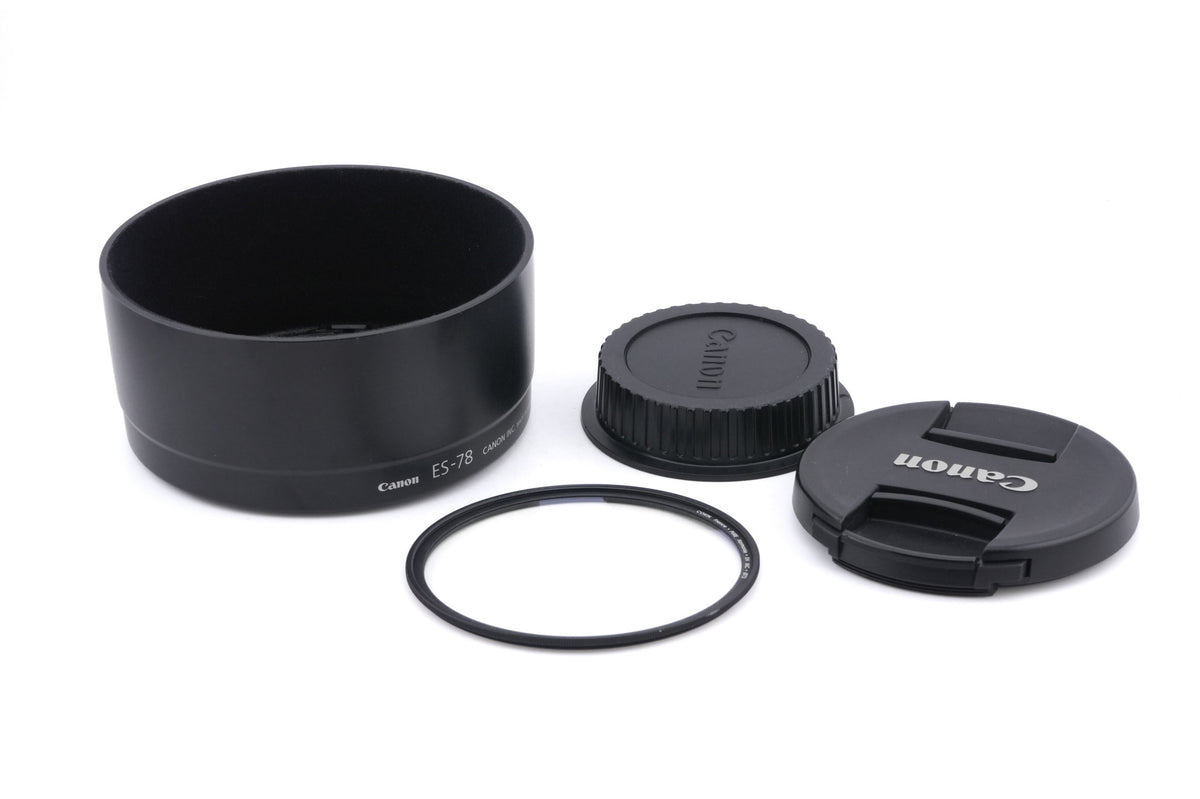 Canon 50mm f1.2 L USM + ES-78 Lens Hood