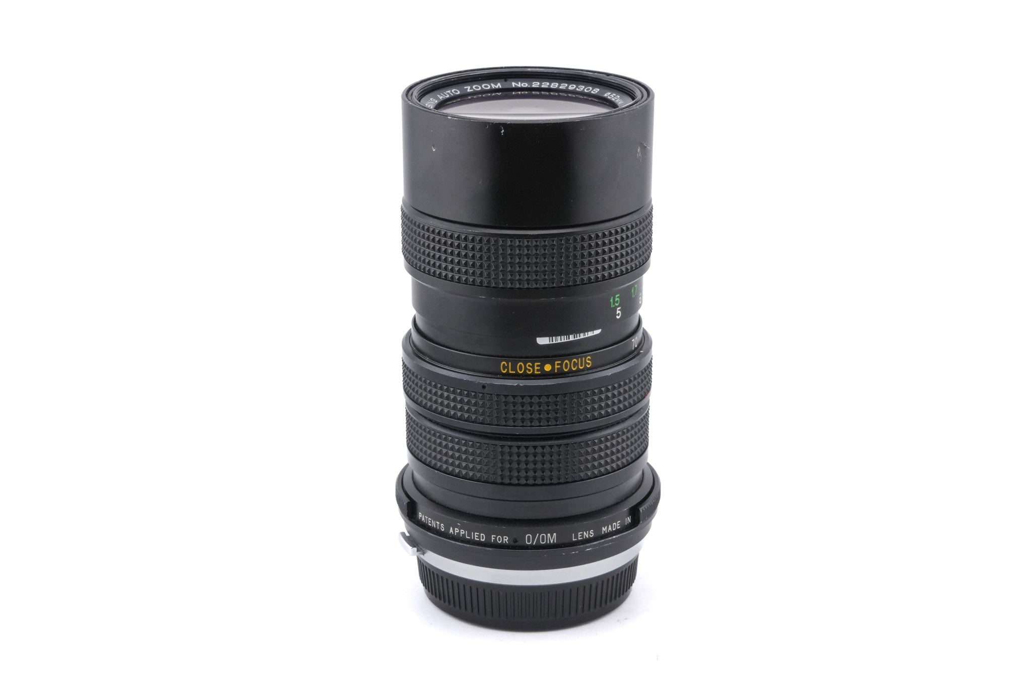 Vivitar 70-150mm f3.8 Close Focusing Auto Zoom