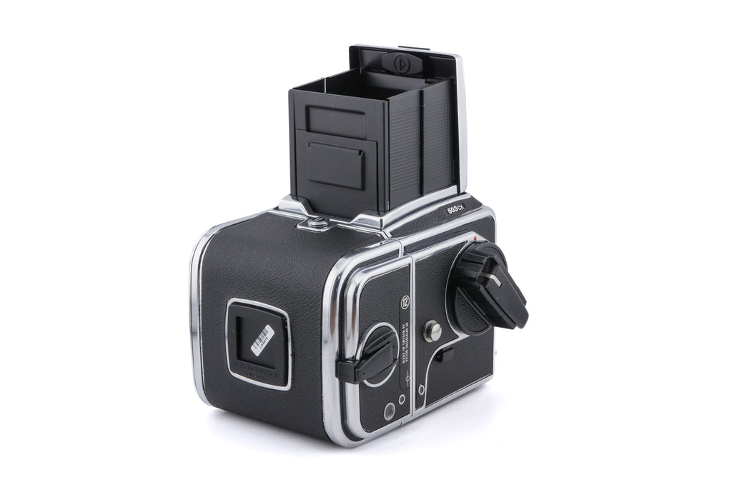 Hasselblad 503CX (Silver, 10026) + A12N Film Magazine + Waist Level Finder (New / Chrome, 42315) + Acute Matte Focusing Screen (42165)