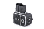 Hasselblad 503CX (Silver, 10026) + A12N Film Magazine + Waist Level Finder (New / Chrome, 42315) + Acute Matte Focusing Screen (42165)