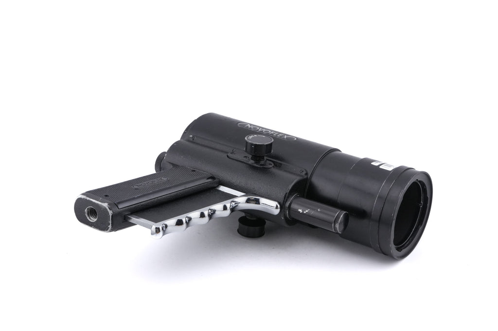 Novoflex 400mm f5.6 Noflexar (LINSE-400) + Follow Focus Pistol Grip (PIGRIFF) + OM - Focus Grip Adapter