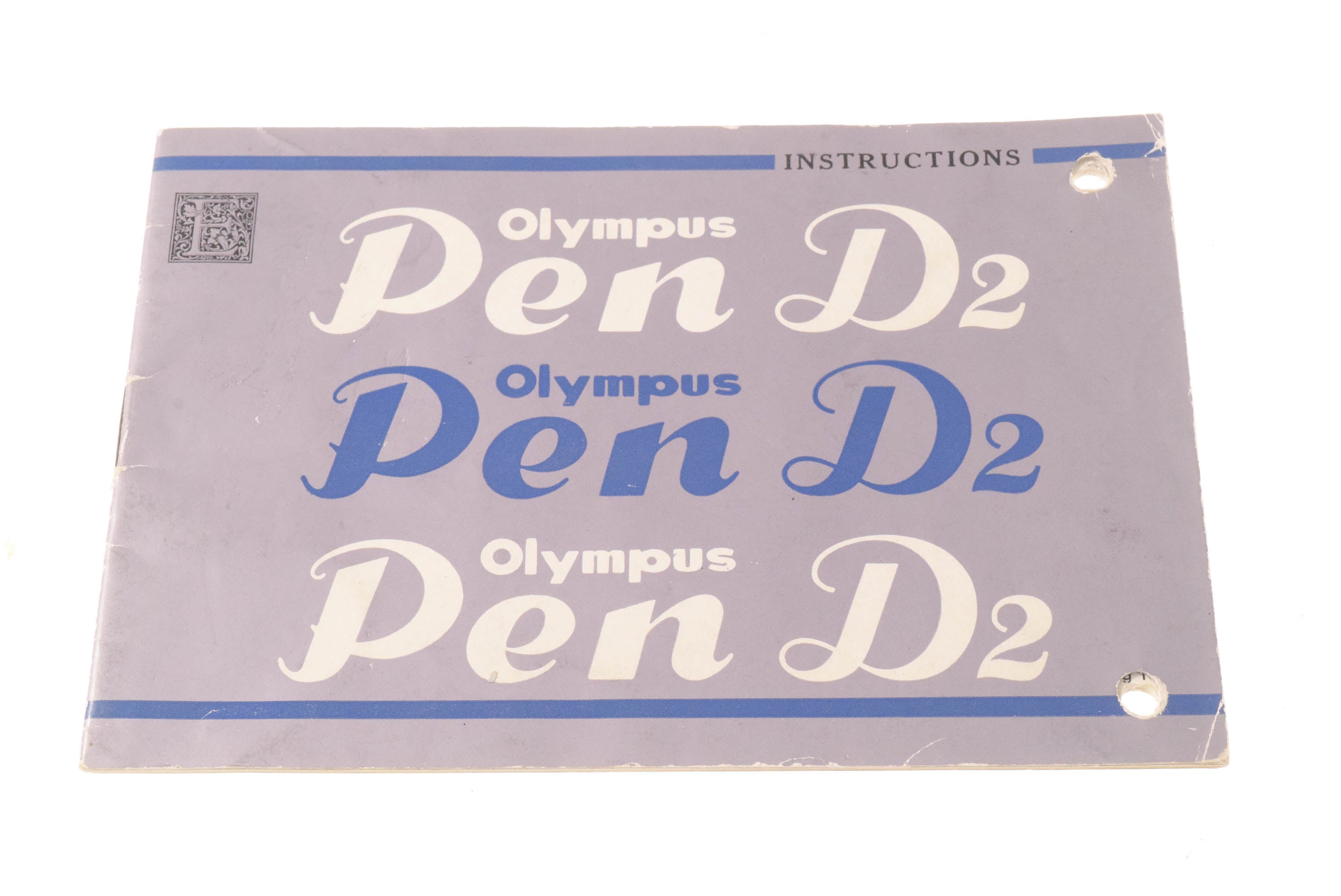 Olympus Pen-D2 Instructions