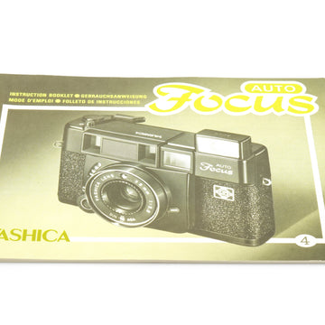 Yashica Auto Focus Instruction Booklet