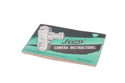 Leica General Instructions For LTM M39 Leicas