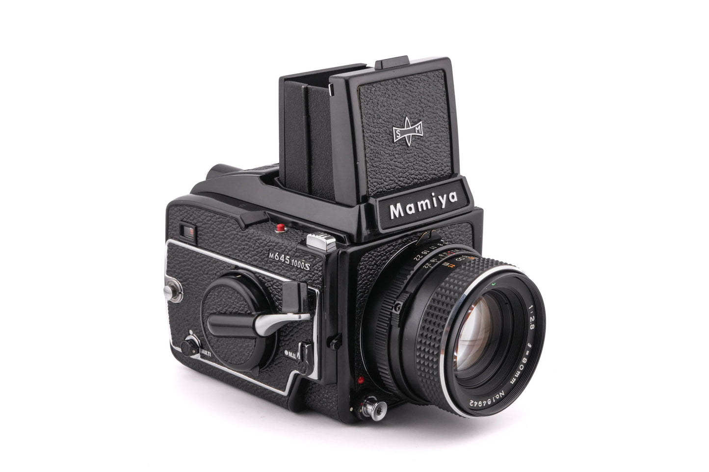 Mamiya M645 1000S + 645 Waist Level Finder  + 80mm f2.8 Sekor C