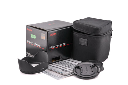 Sigma 50mm f1.4 EX DG HSM
