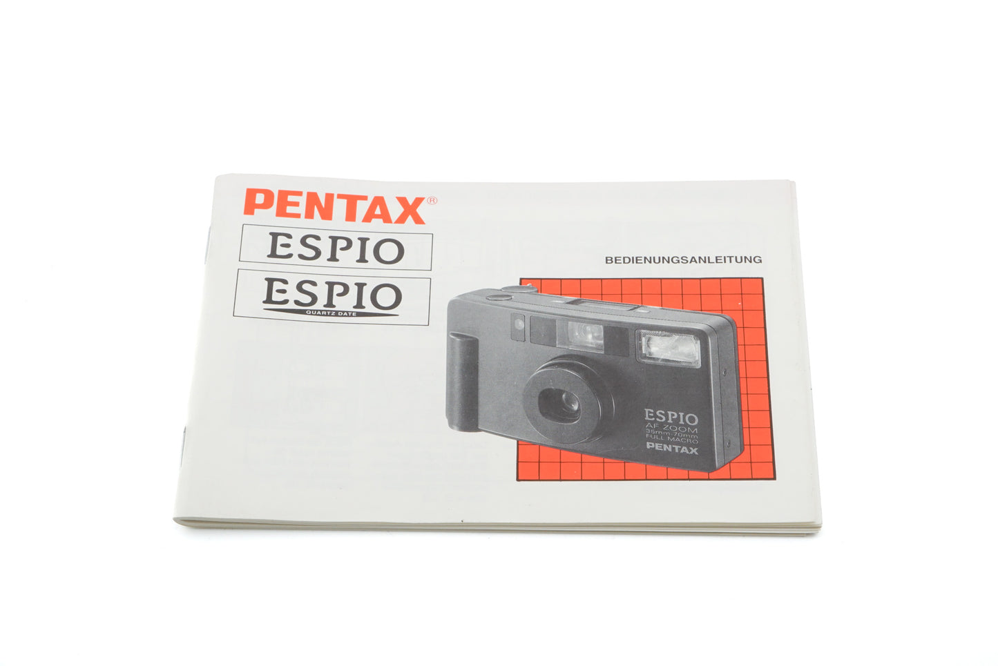 Pentax Espio/Espio Quartz Date Instructions