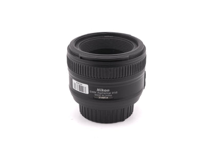 Nikon 50mm f1.8 AF-S Nikkor G