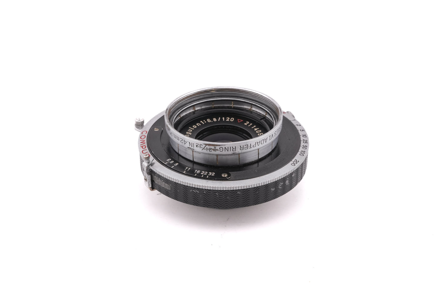 Schneider-Kreuznach 120mm f6.8 Angulon (Shutter)