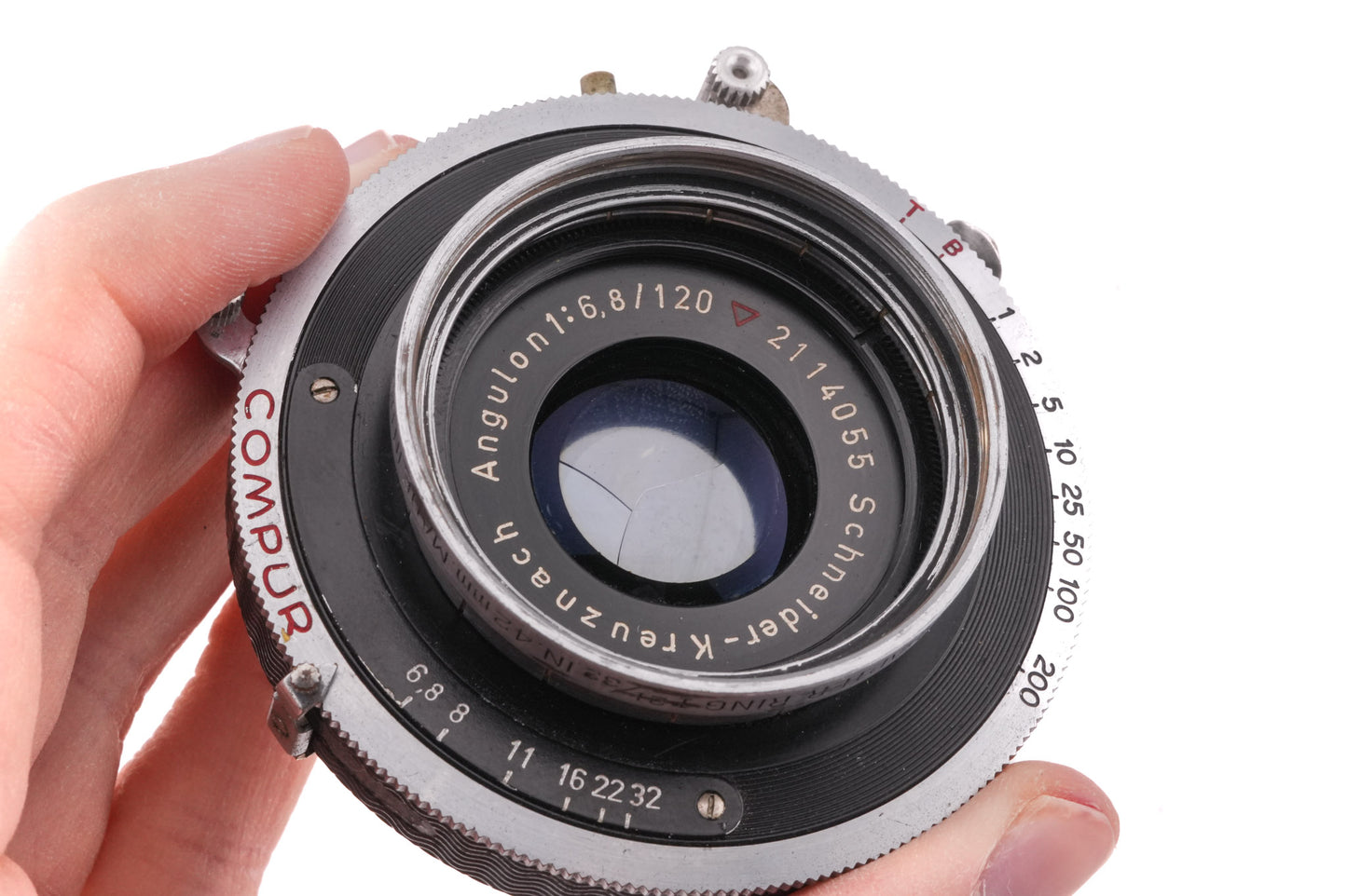 Schneider-Kreuznach 120mm f6.8 Angulon (Shutter)