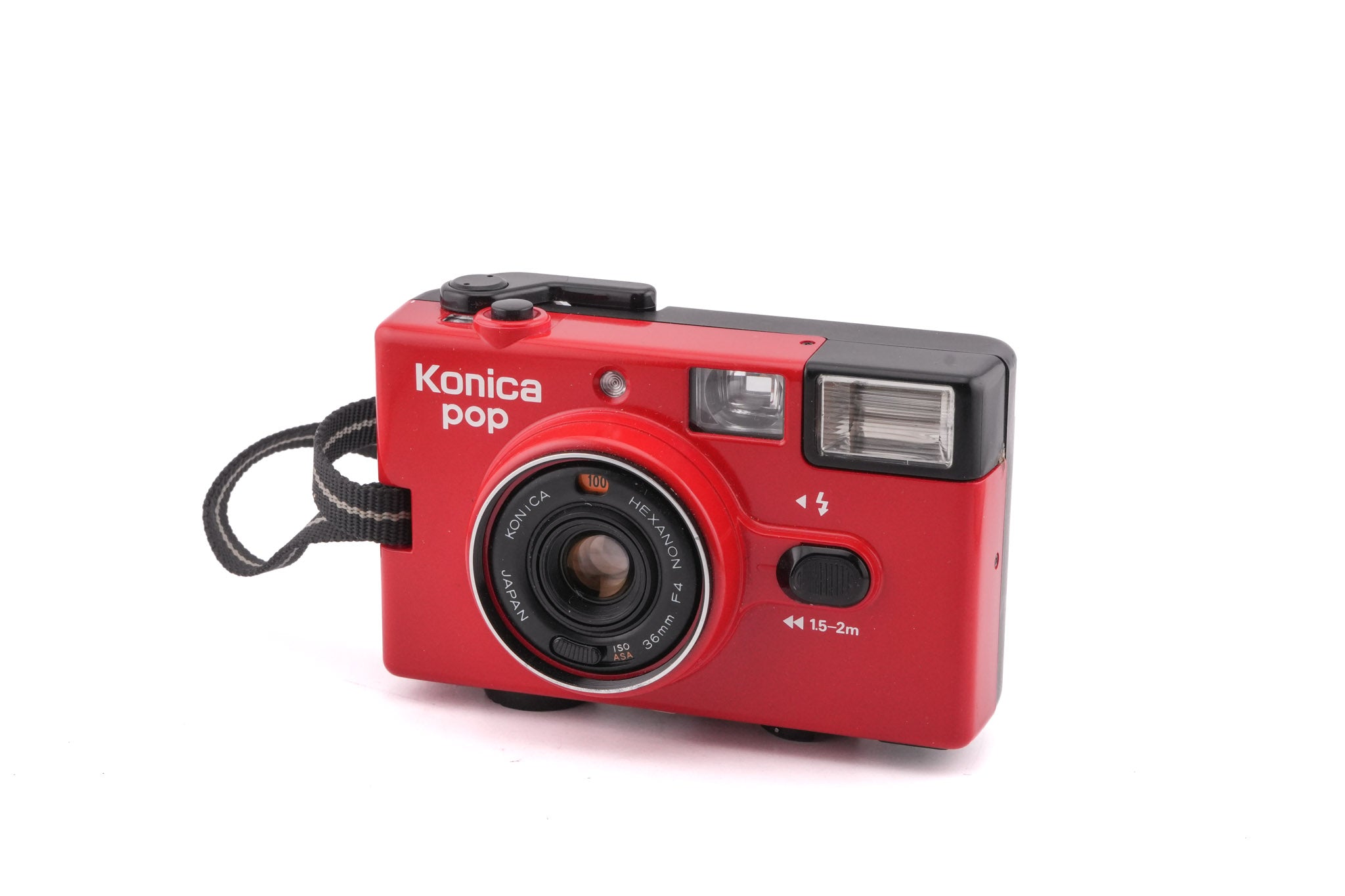 【動作良好】Konica フィルムカメラ KANPAI! レッド Konica コンパクトフィルムカメラ KANPAI! レッド コニカ KANPAI