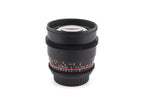 Rokinon 85mm T1.5 Cine DS AS IF UMS