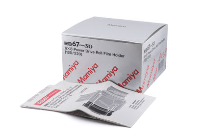 Mamiya 120/220 6x8 Pro-S Roll Film Holder