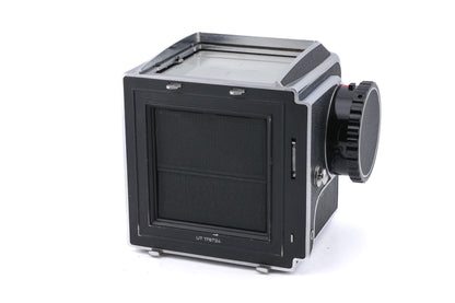 Hasselblad 500C/M (Silver, 10026) + A12 Film Magazine (Silver, 30074) + 80mm f2.8 Planar T* CF (20029) + Waist Level Finder (New / Chrome, 42315) + Standard Focusing Screen (42161)