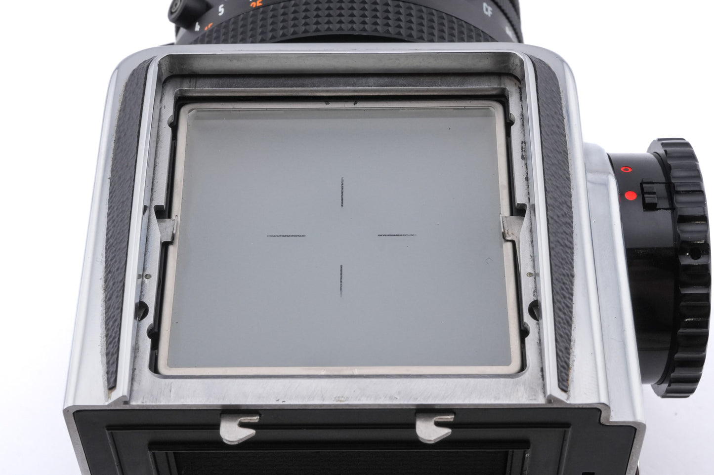 Hasselblad 500C/M (Silver, 10026) + A12 Film Magazine (Silver, 30074) + 80mm f2.8 Planar T* CF (20029) + Waist Level Finder (New / Chrome, 42315) + Standard Focusing Screen (42161)