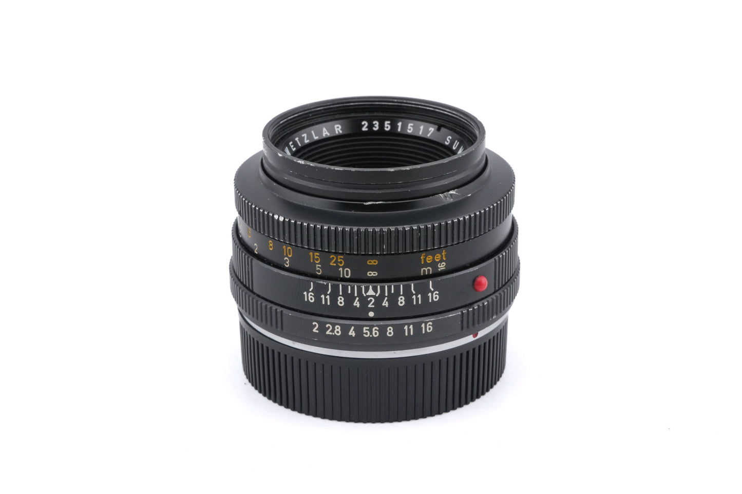 Leica 50mm f2 Summicron-R (Type I) (2-Cam) (11228)