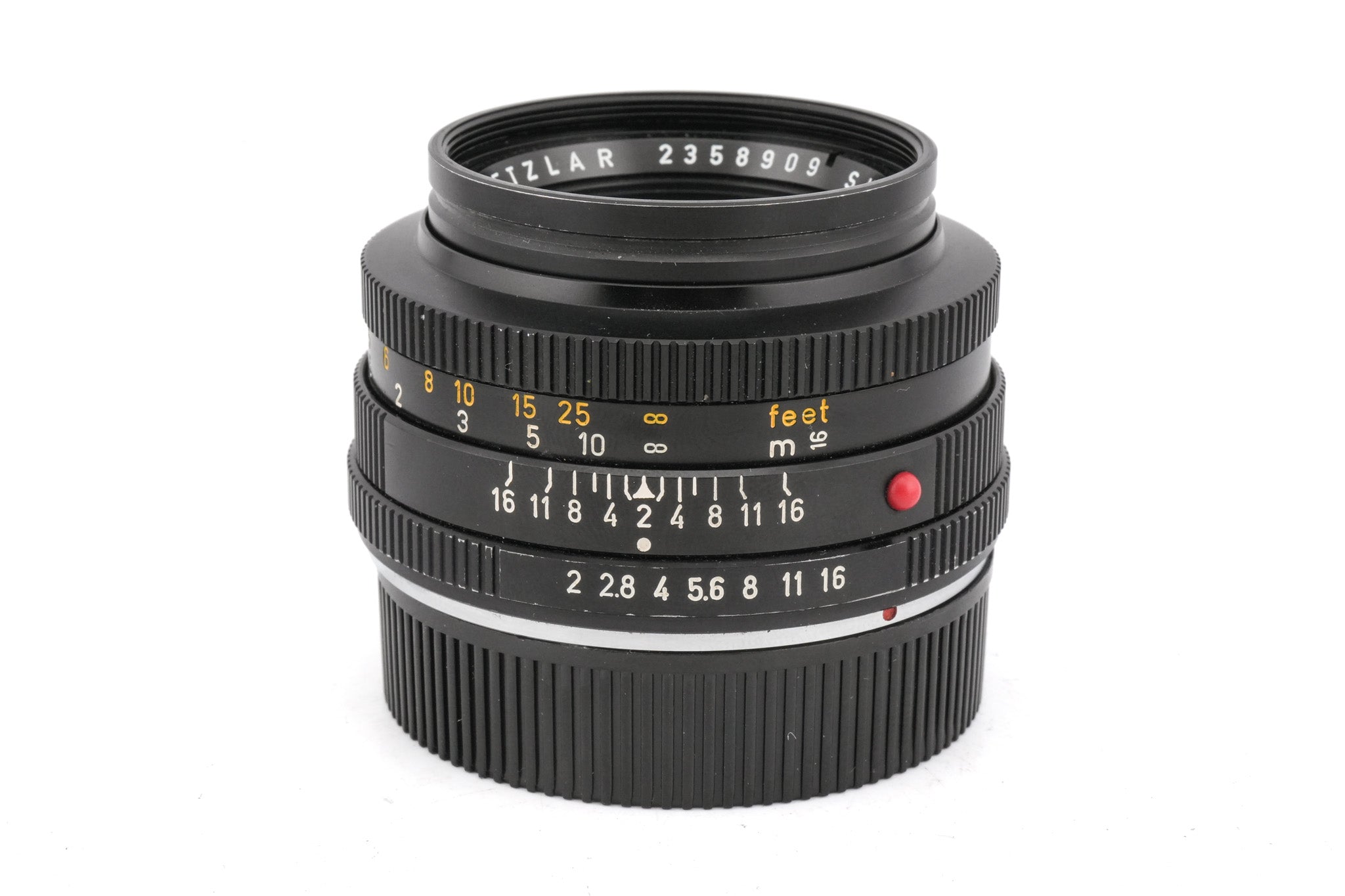 Leica 50mm f2 Summicron-R I (2-Cam) + Series 6 VI Filter Retaining Rin –  Kamerastore