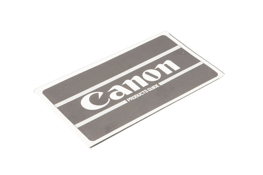 Canon Products Guide