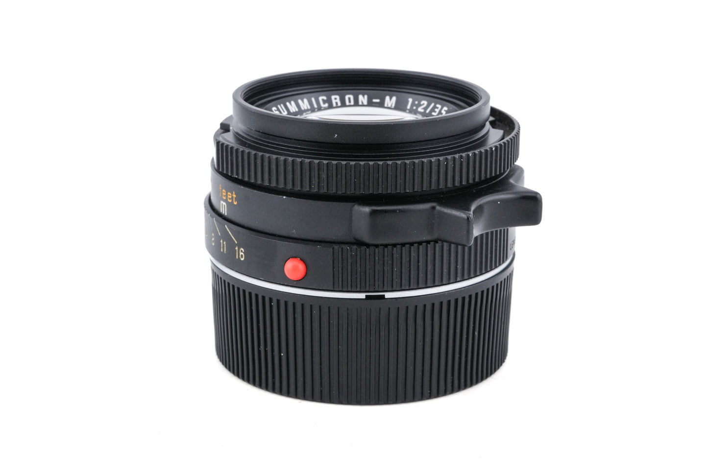 Leica 35mm f2 Summicron-M (Type IV) (Black, 11310) + Lens Hood M2/35 (12524)