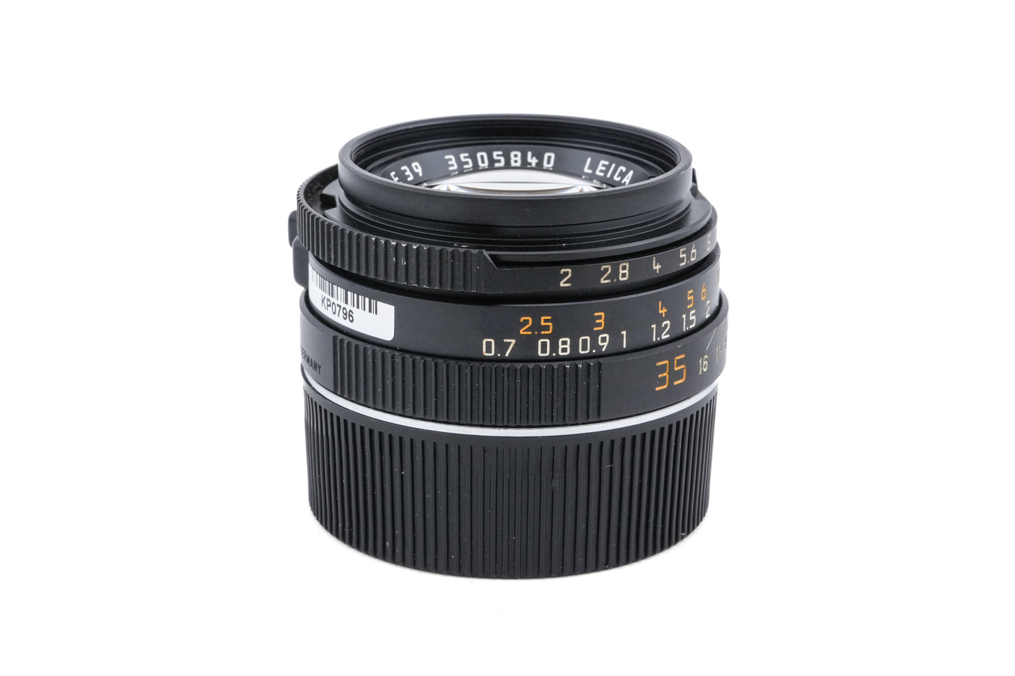 Leica 35mm f2 Summicron-M (Type IV) (Black, 11310) + Lens Hood M2/35 (12524)