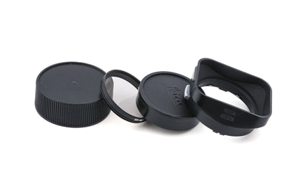 Leica 35mm f2 Summicron-M (Type IV) (Black, 11310) + Lens Hood M2/35 (12524)