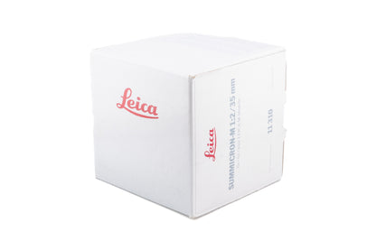 Leica 35mm f2 Summicron-M (Type IV) (Black, 11310) + Lens Hood M2/35 (12524)
